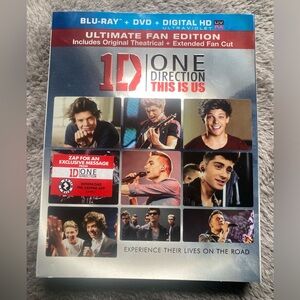 One Direction This Is Us Ultimate Fan Edition Blu-ray Movie Sealed In Package